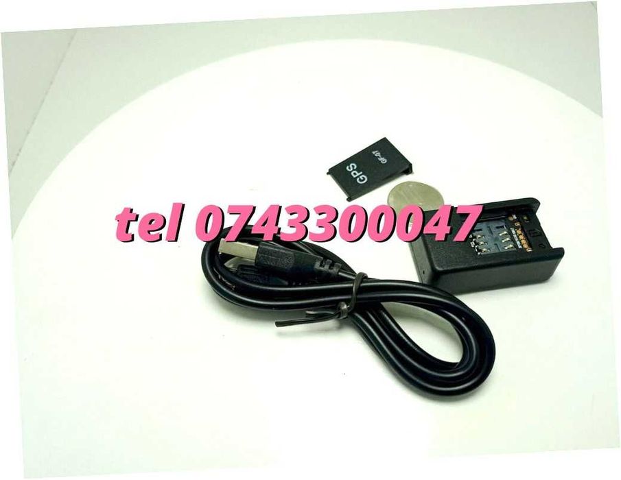Mini Localizator Gps Magnetic Pt Masina Negru Cu Sim