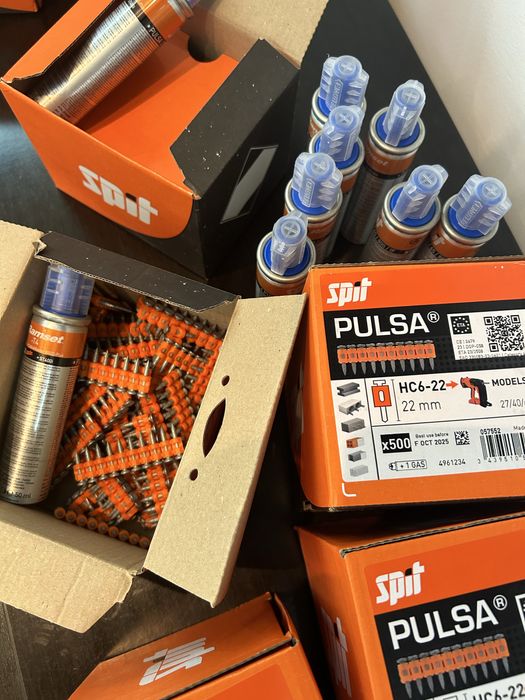 Cuie si gaz SPIT PULSA - 15, 17, 20, 22, 32, 40 mm - p800, p40, 27p ..