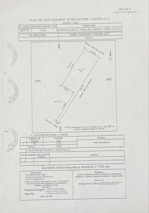 De vanzare Teren zona Zatun