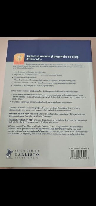 Atlas Anatomie Sistemul nervos și organele de simț