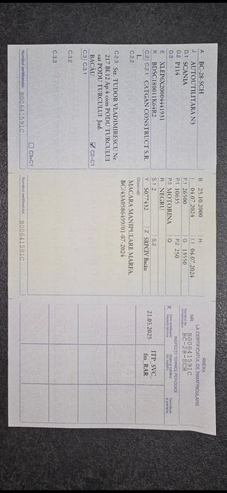 Super util , macaraua este înscrisă in certificat