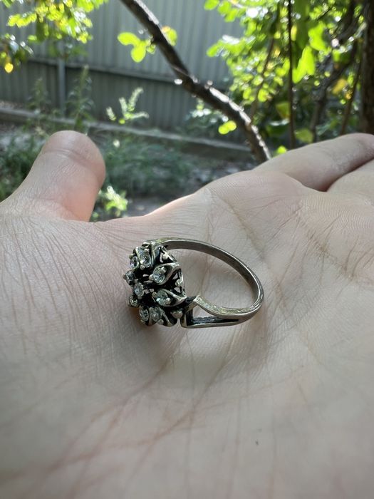 Пандора шарм кольцо серебрянное