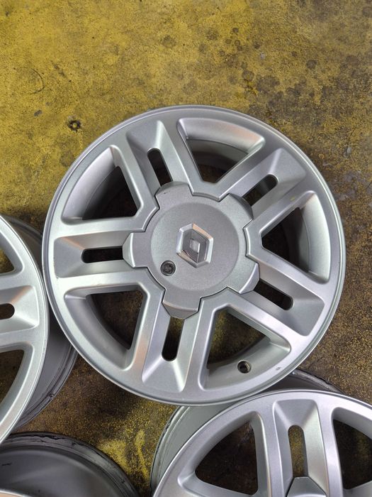 4 Jante Aliaj 4x100 16'' - 6.5J ET 49 - OEM Renault Captur Megane 1 Clio / Dacia Logan Sandero Jogger Dokker CA UNELE NOI