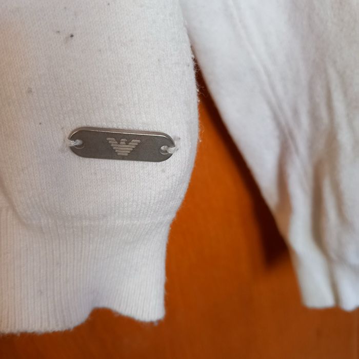 Пуловер бял Армани Armani junior