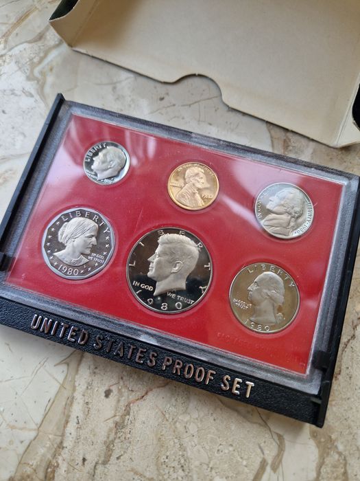 Сет монети САЩ 1980г