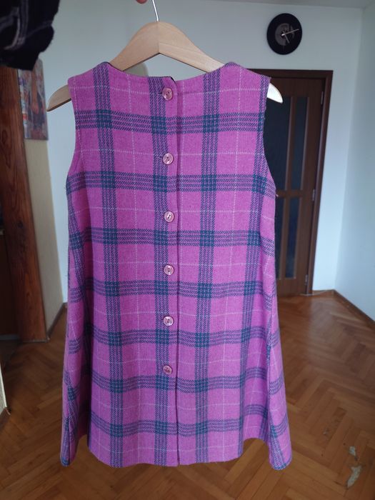 Детска рокля сукман 100% вълна 116см, 6 години