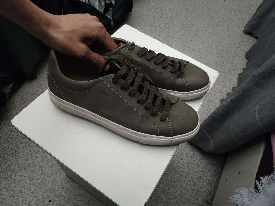 Zara кеды  зеленый