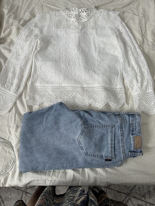 блузка белая 42,44 размер