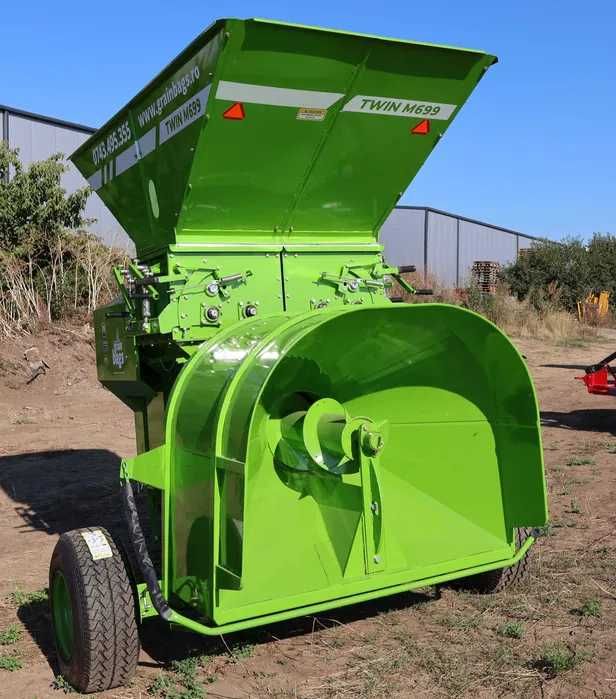 Moara crimping 4 valturi - incarcare pasta porumb in SILOBAG