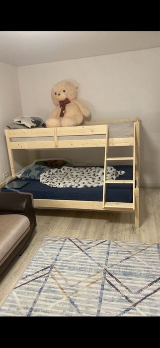 Pat etajat transilvan sandra lemn masiv 90/140x200 cm