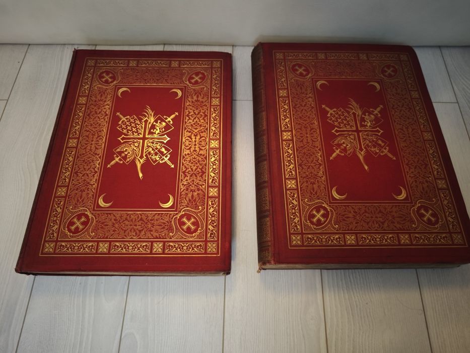 Set Istoria Cruciadelor,Michaud,Complet,2 vol,Paris,1877,RARITATE