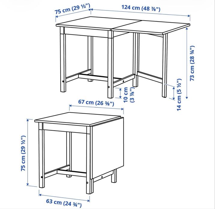 Masa PINNTORP Ikea Extensibilă