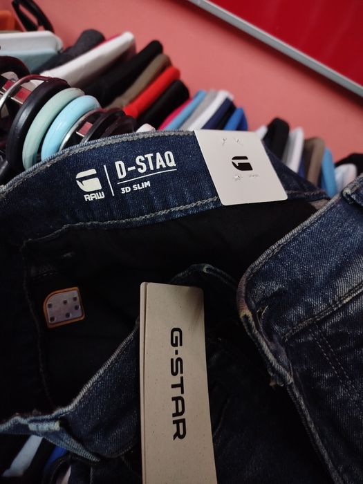 Оригинални дънки G-Star Raw D-Staq W32 W33 W34 W36 нови мъжки 3D Slim