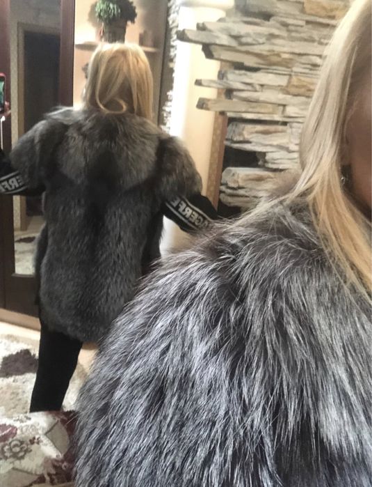 Жилет из чернобурки