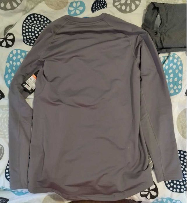 Nike Dri-Fit Warm Long-Sleeve Mens Mock Smoke Grey L