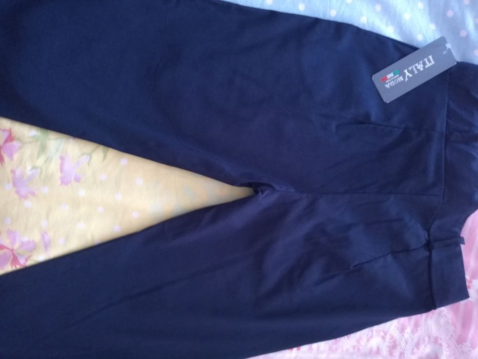 Нов дамски тъмносин панталон