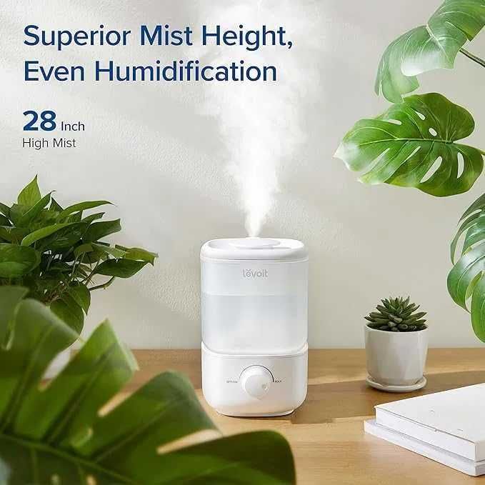 LEVOIT Овлажнители за въздух, резервоар 2,5 л за голяма стая, 28dB