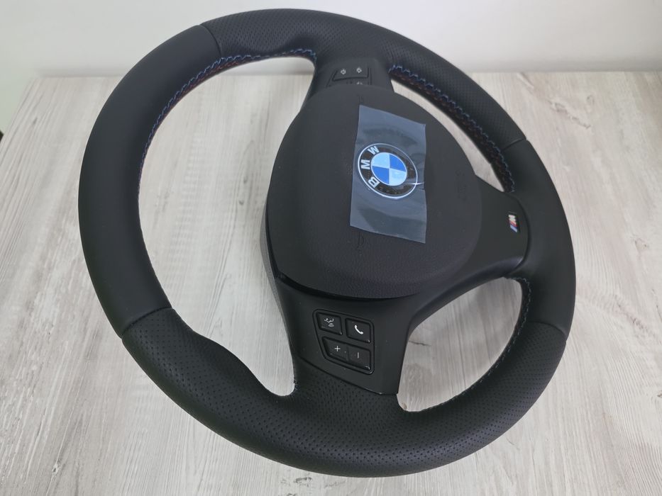 Volan complet nou  BMW Mpachet Msport cerc+airbag nou original e90 e91 e92 e93 e81 e82 e87 e84 x1 etc