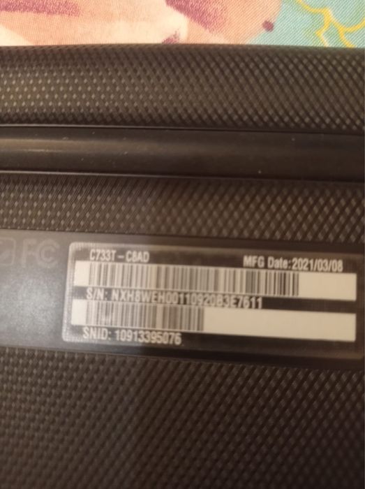 Laptop acer chrome