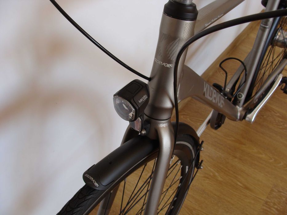 Bicicleta Kildemoes Street, oraș-trekking, cadru aluminiu, roti 28 inch, 7 viteze in butuc, Danemarca