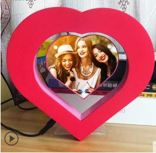 Rama foto veioza inima LED plutitoare levitanta ce leviteaza +CADOU!