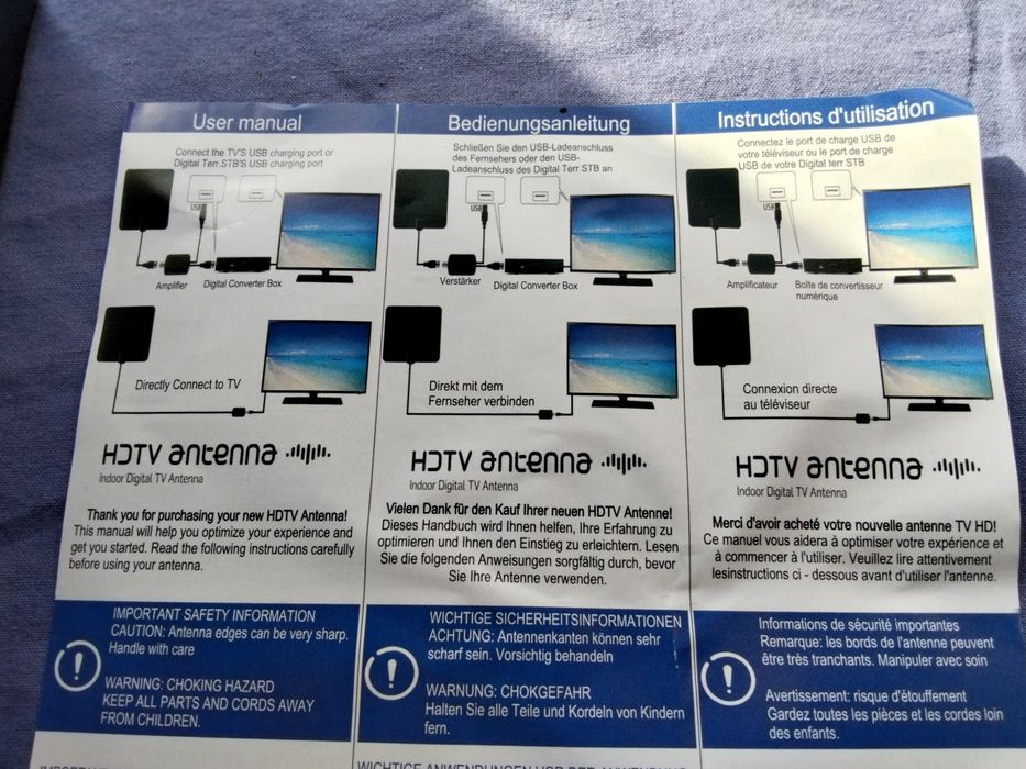 чисто нова последен модел утратънка антена за ефирна цифрова телевизия