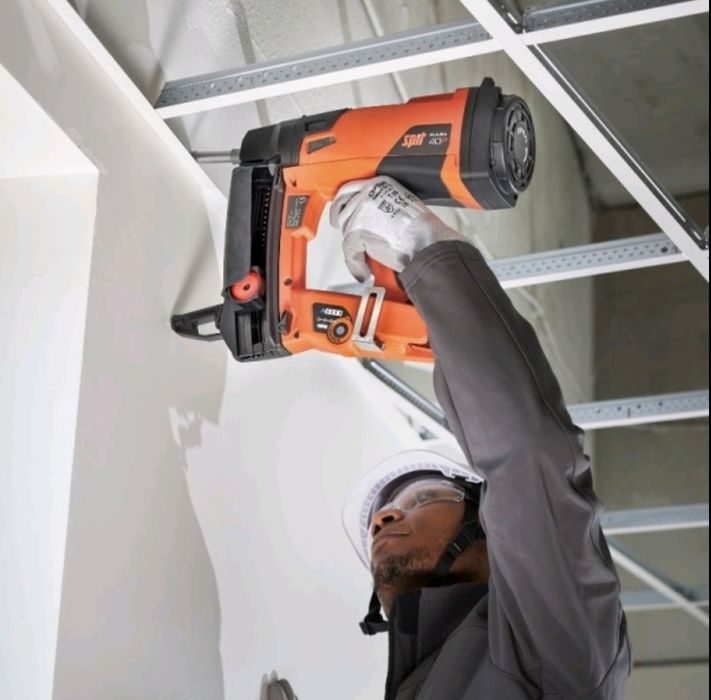 Пулса Спит р40+ Pulsa Spit 40E пистолет такер Бетон Метал Нов гаранция