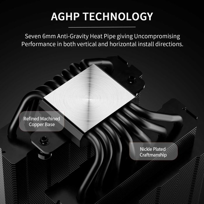Cooler procesor aer CPU PC Desktop Thermalright Phantom Spirit 120 Vision EVO 7 Conducte Ecran Magnetic de 3,95’’ AMD AM4/AM5 Intel LGA1700/1851/115x