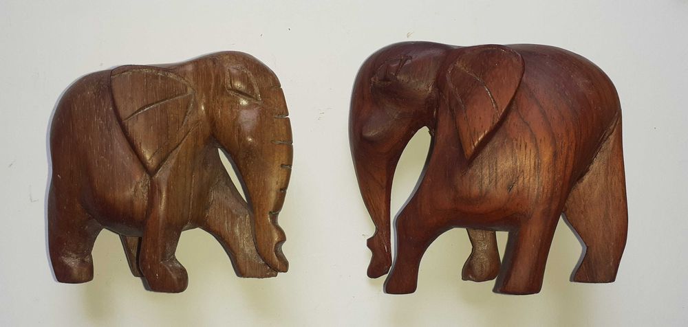 Figurine decorative animale, lemn, Burkina Faso, lot 8 bucăţi