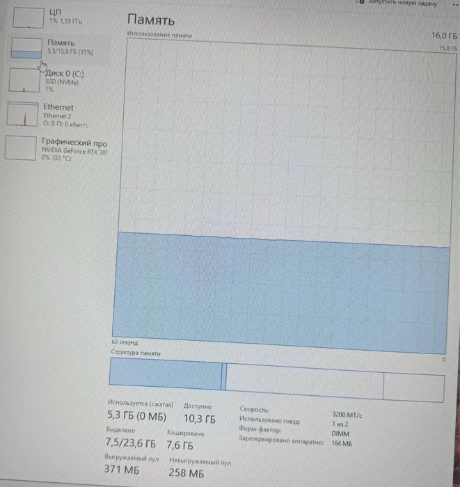 Мощный игровой ПК Core i5-12400F/  RTX 3050 8GB / 16GB RAM / SSD 500GB