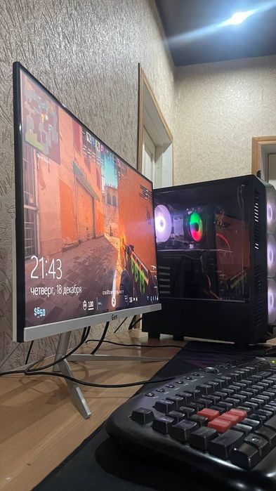 Компьютер 10 поколения  RX580 8gb SSD монитор kampyuter