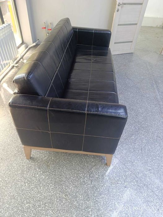 продам 3-х местн  кожанный диван