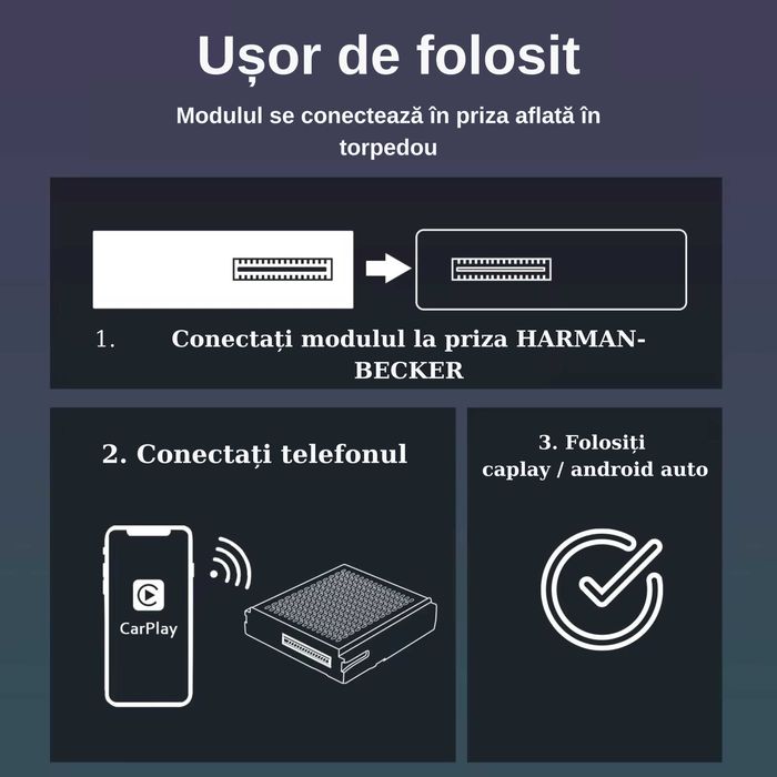 Modul wireless carplay  Android Auto Mercedes Benz A B C E CLA NTG4.5