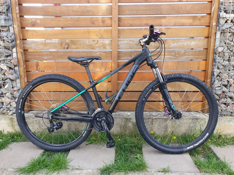 Cube Aim Pro, roti pe 27.5, aluminiu, marime XS - S (14"), 8 × 3 viteze