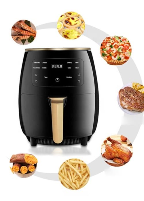Friteuza cu aer cald,AirFryer digital, 6L,2400W, 8 Programe