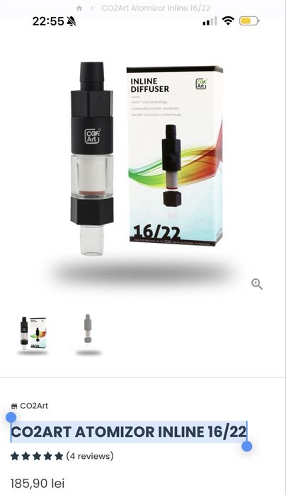 CO2ART atomizator INLINE 16/22