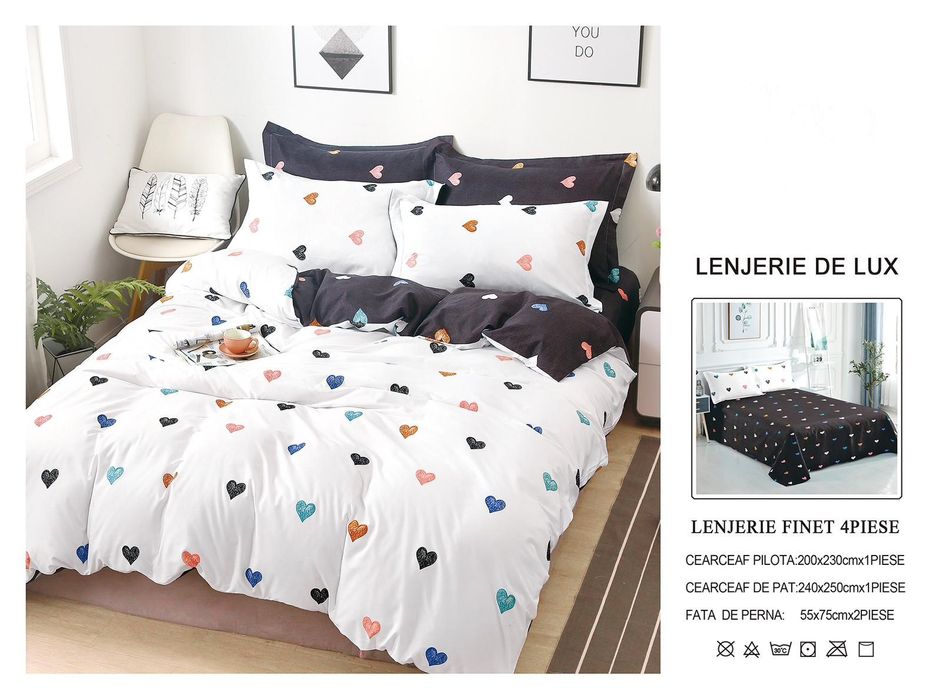 Lenjerii finet satinat 4 piese