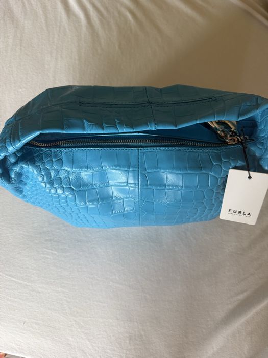 Чанта furla синя (чисто нова)