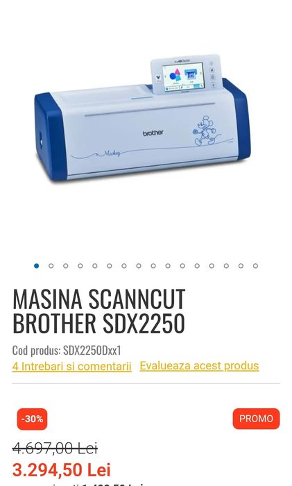Pachet sublimare Epson SC-F100 + Brother ScanNCut SDX2250D + accesorii și consumabile BONUS
