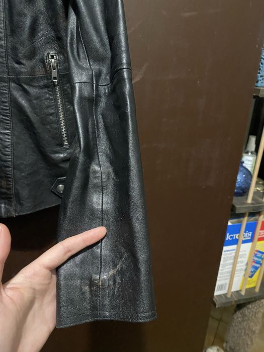 100% овча кожа яке Esprit XS – стилно biker яке