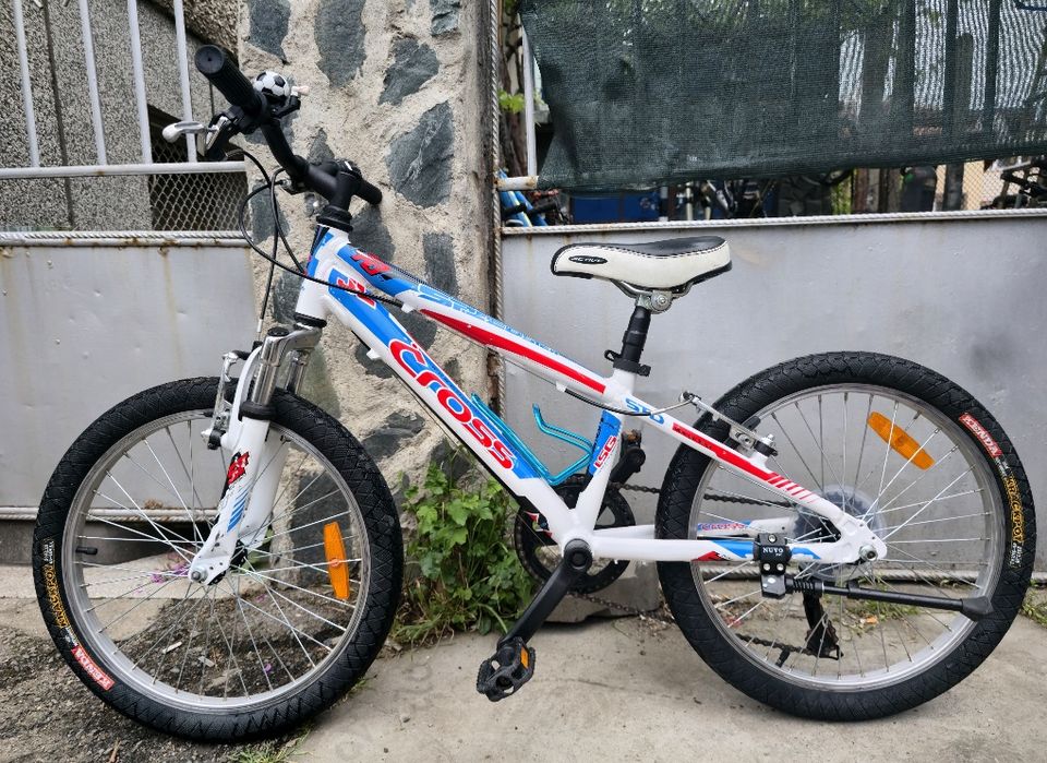 Алуминиев Детски велосипед 20цола 6 скорости шимано Преден амортисьор  cross speedster