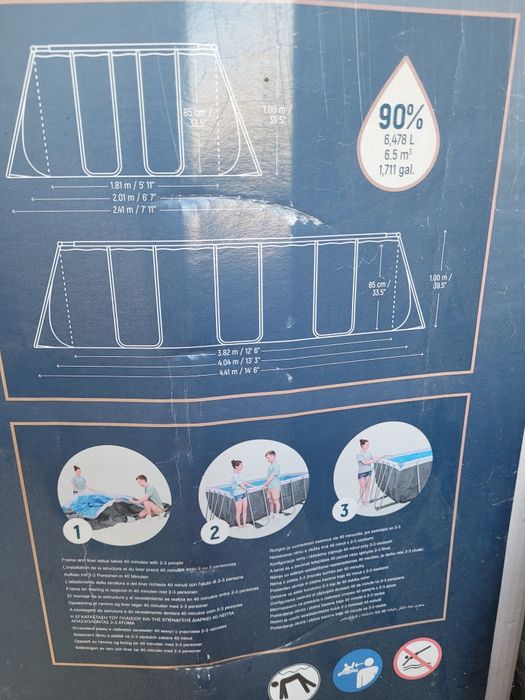 Piscina cu cadru metalic,Bestway ,supraterana,de vanzare!