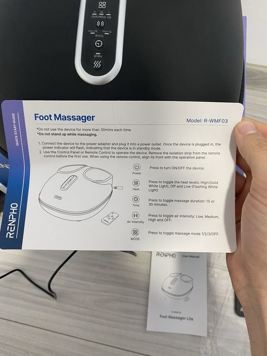 Aparat de masaj pentru picioare