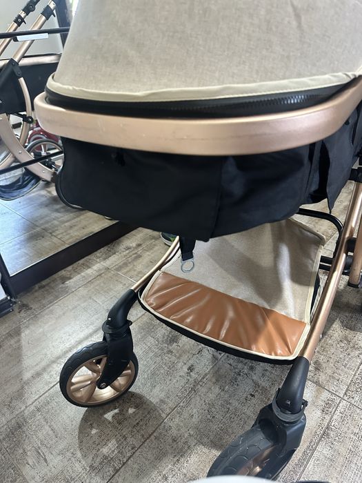 Carut cu landou 2 in 1 + scoica masina