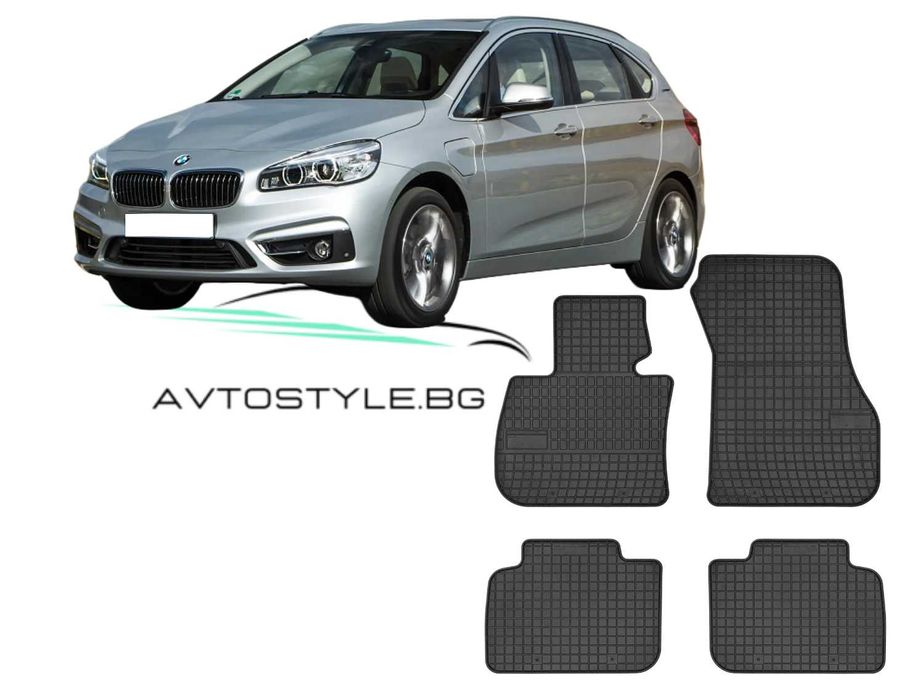 Гумени стелки зa BMW 2 серия F45 Active Tourer 2014-2022 г., Frogum
