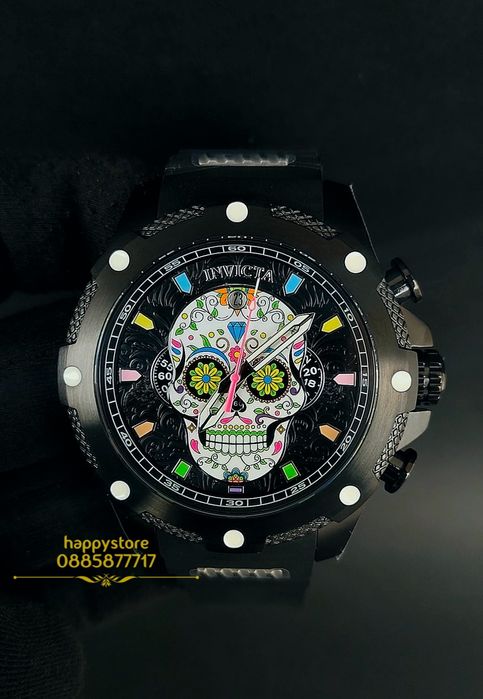 INVICTA Muertos black 50 mm, Инвикта нов ръчен часовник