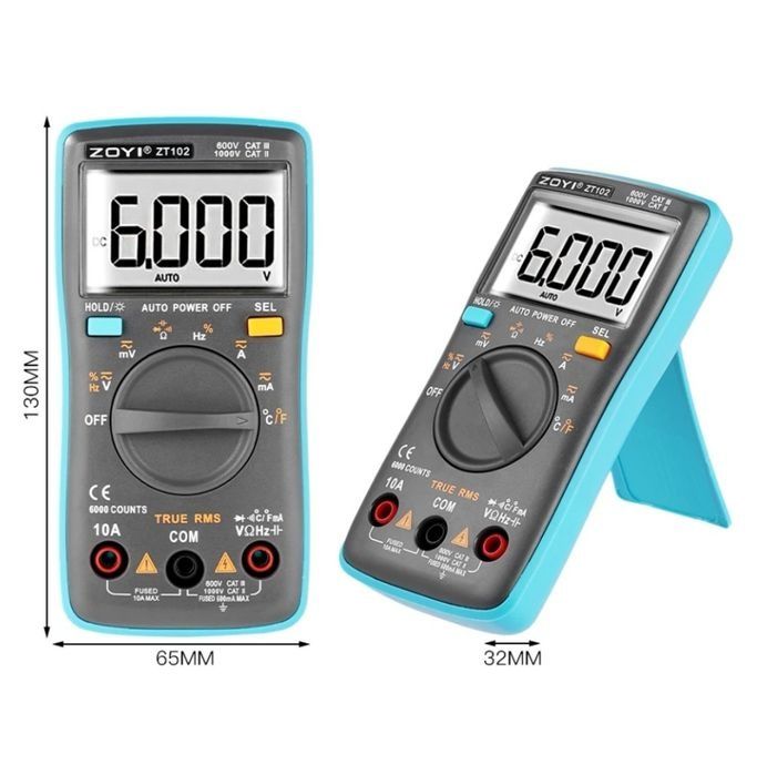 Професионален мултицет ZT102 (уред мултиметър)