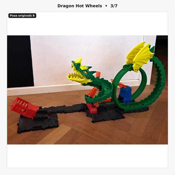 Lot Hot Wheels – piste, camion și set dragon