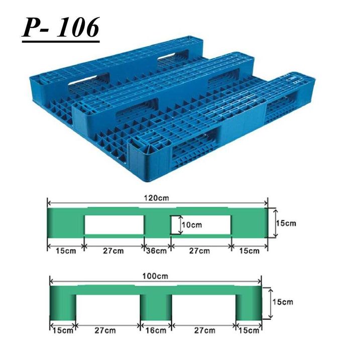Пластиковые евро поддоны. Размеры:1200×1000×150 Цена: 405000 сум за шт