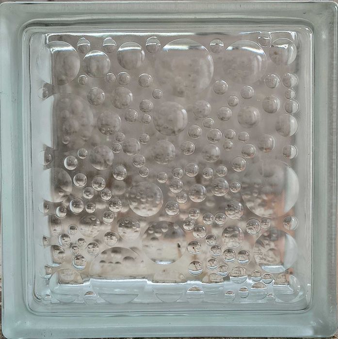Lot 60 bucăți Cărămidă Sticlă Nouă "Water Bubble" Dedeman (19x19x8 cm)